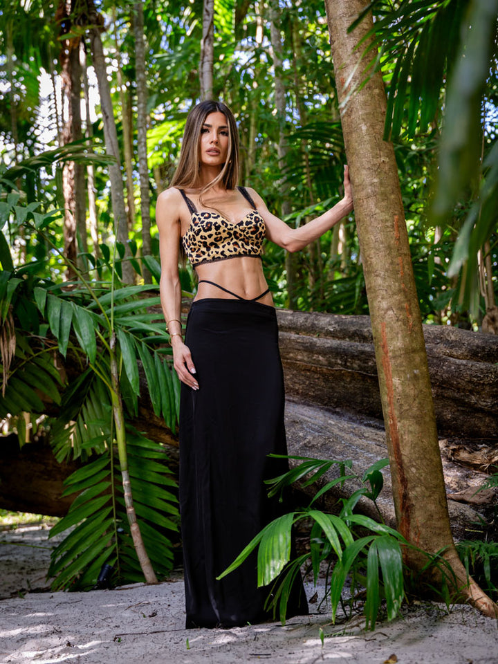 TROPICAL BLAZE LONG SKIRT